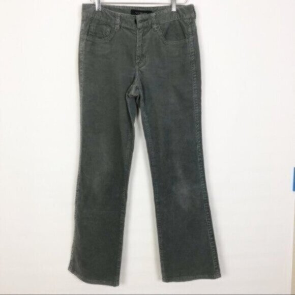 Calvin Klein | Women's Charcoal Grey Corduroy Straight Leg Pants Size 6 - Picture 1 of 5